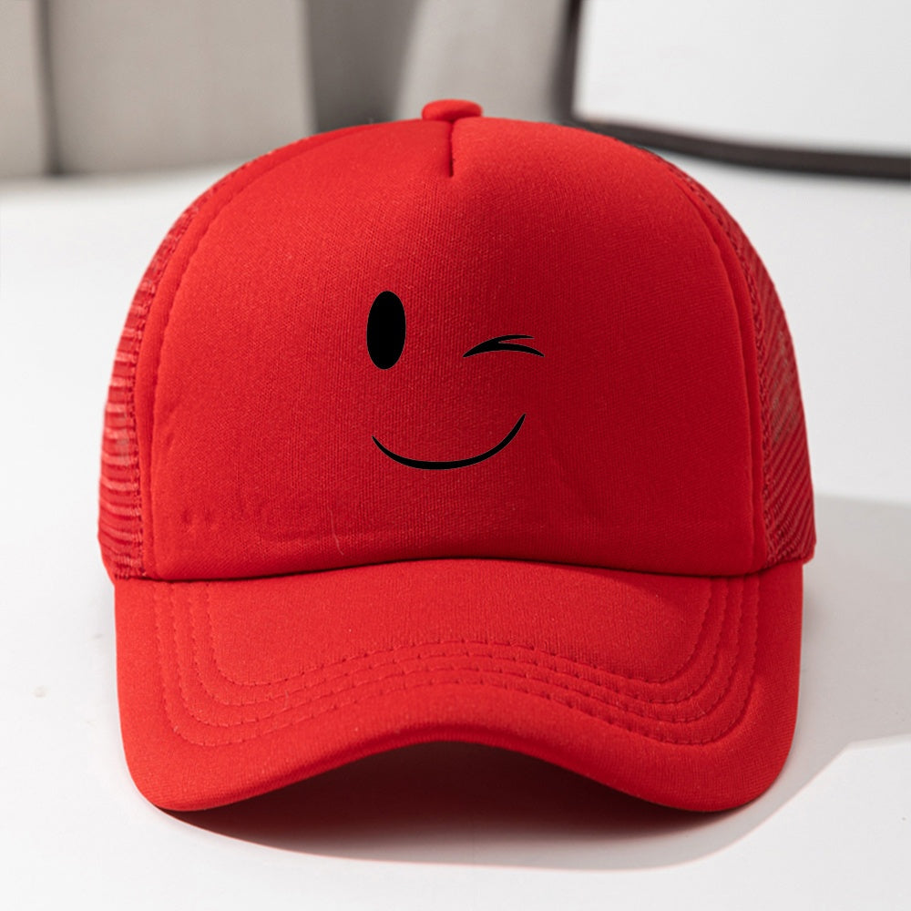 Breathable Mesh Adjustable Snapback Trucker Cap for Kids