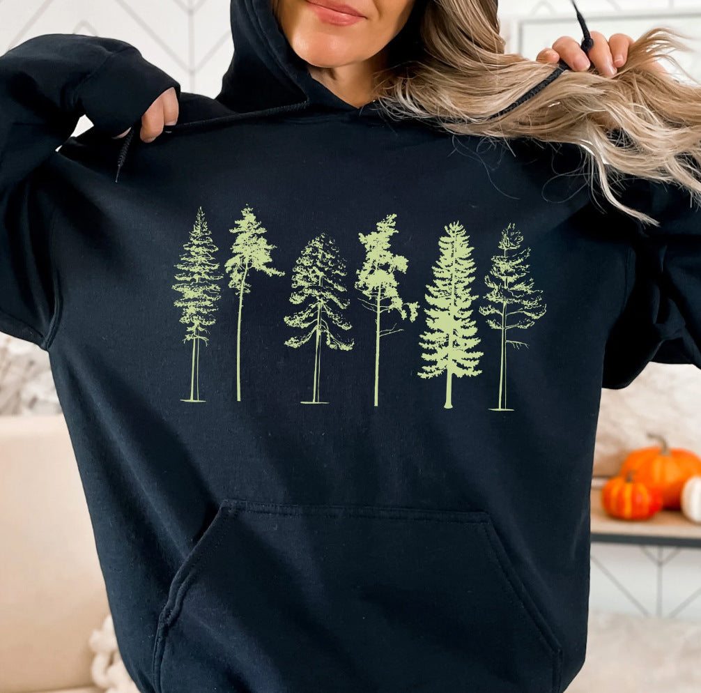 Retro Streetwear Casual Hoodie for Autumn and Winter