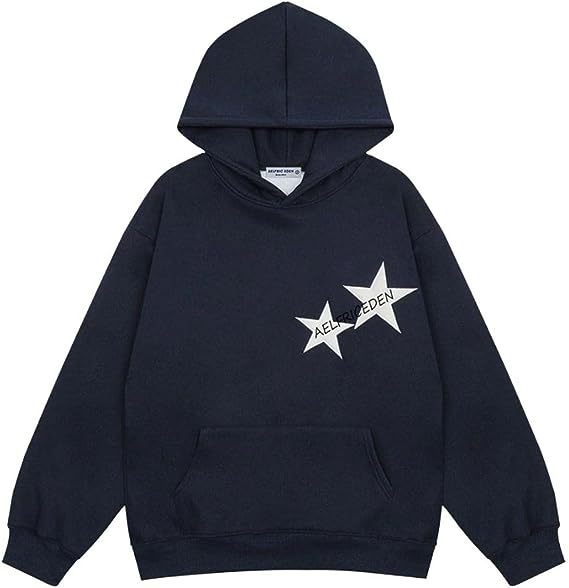 Retro Casual Couple's Sporty Matching Hoodie