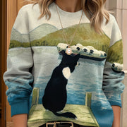 Custom Photo Print Long-Sleeve Women's Digital Top