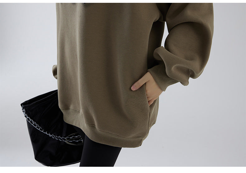 Women's Velvet Thickened Fleece Hoodie
