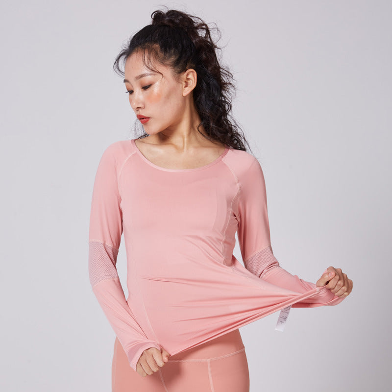 Women's Slim Fit Moisture-Wicking Long Sleeve Fitness Top