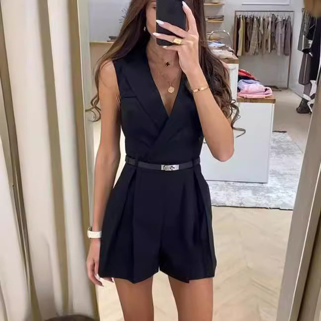Chic Sleeveless Commute Jumpsuit for Women
