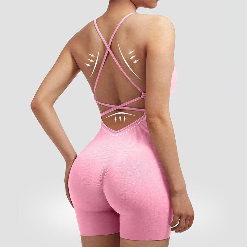 European And American-style Vest-style Yoga Bodysuit