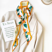 Vibrant Floral Silk Scarf for Women