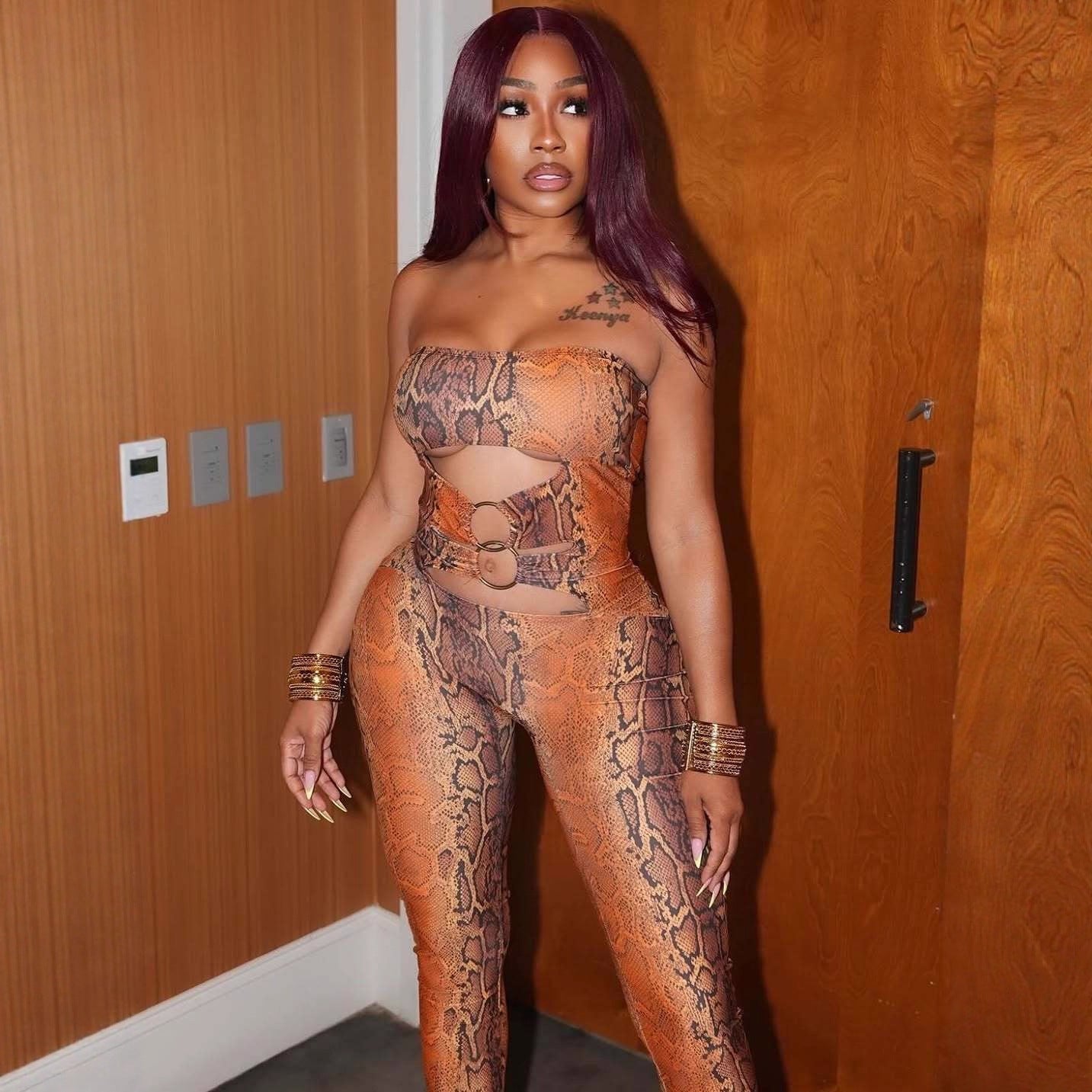 Sexy Strapless Hollow-Out Slim-Fit Jumpsuit