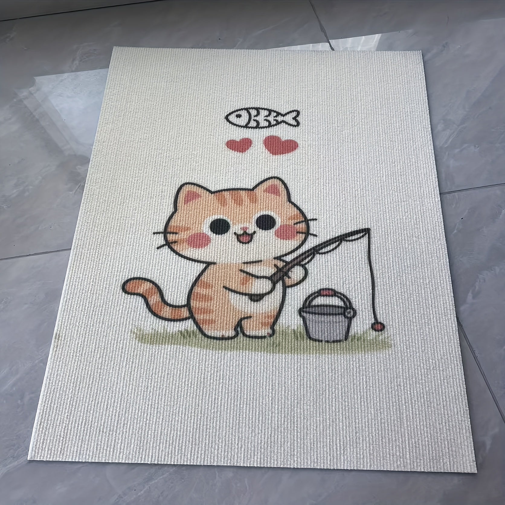 Self-adhesive Cat Scratching Board With Cartoon Carrot Christmas Tree Graphics, Durable Scratch-resistant Surface For Multi-cat Families - Easy Peel & Stick, Highquality Material, Pet Owners, Sturdy