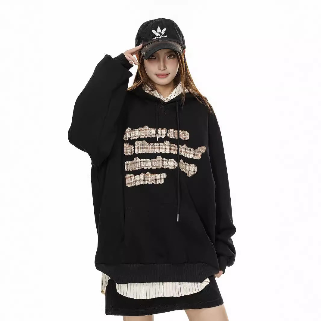 Women's Vintage Streetwear Hooded Sweatshirt