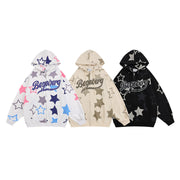 Retro XINGX Printed Brushed Zip-Up Hoodie