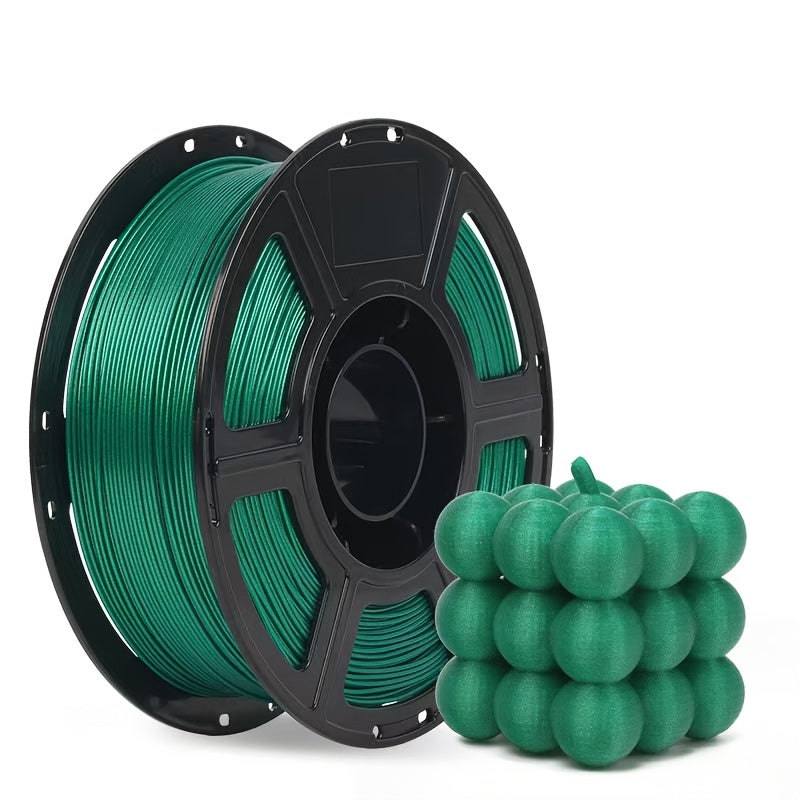 Green PLA 3D Printing Filament – 1.75 mm Diameter, 250 g Spool, ±0.03 mm Precision, Compatible with Most FDM Printers
