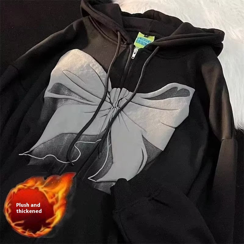 Sweet Cool Fleece-Lined Zipper Jacket