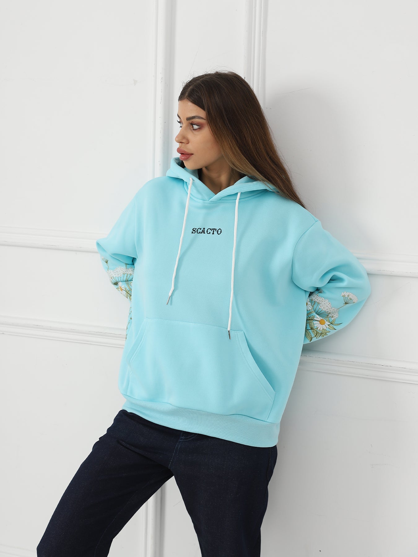 Women's Floral Long Sleeve Sweatshirt