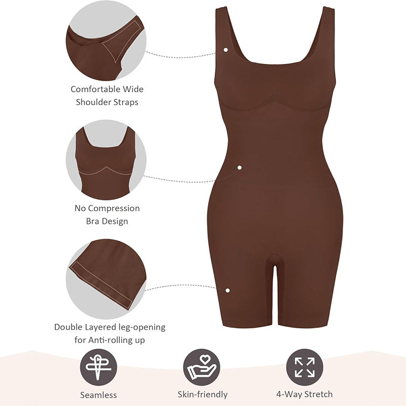 Seamless Body Shaper Jumpsuit & Hip-Lift Corset