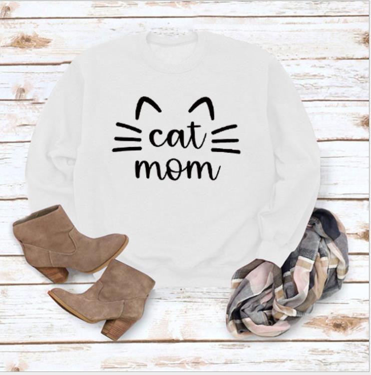Chic Letter Print Loose Long Sleeve Casual Sweater