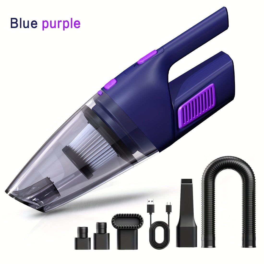 Wireless Convenient Handheld Car Vacuum Cleaner, Powerful Suction Kitchen Floor Cleaning Supplies, USB Charging Mini Cleaning Dust Collector, Suitable For Cars, RV, Home, Office, Industrial Sites...