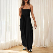 Chic One-Shoulder Backless Wide-Leg Jumpsuit