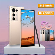 S25 Ultra 5G unlocked phone | Android 14 smartphone with 8GB+256GB or 12GB+512GB storage, 6.8-inch HD display, 13MP+50MP camera, 6800mAh battery, dual SIM support, built-in stylus, dual SIM, unlock...