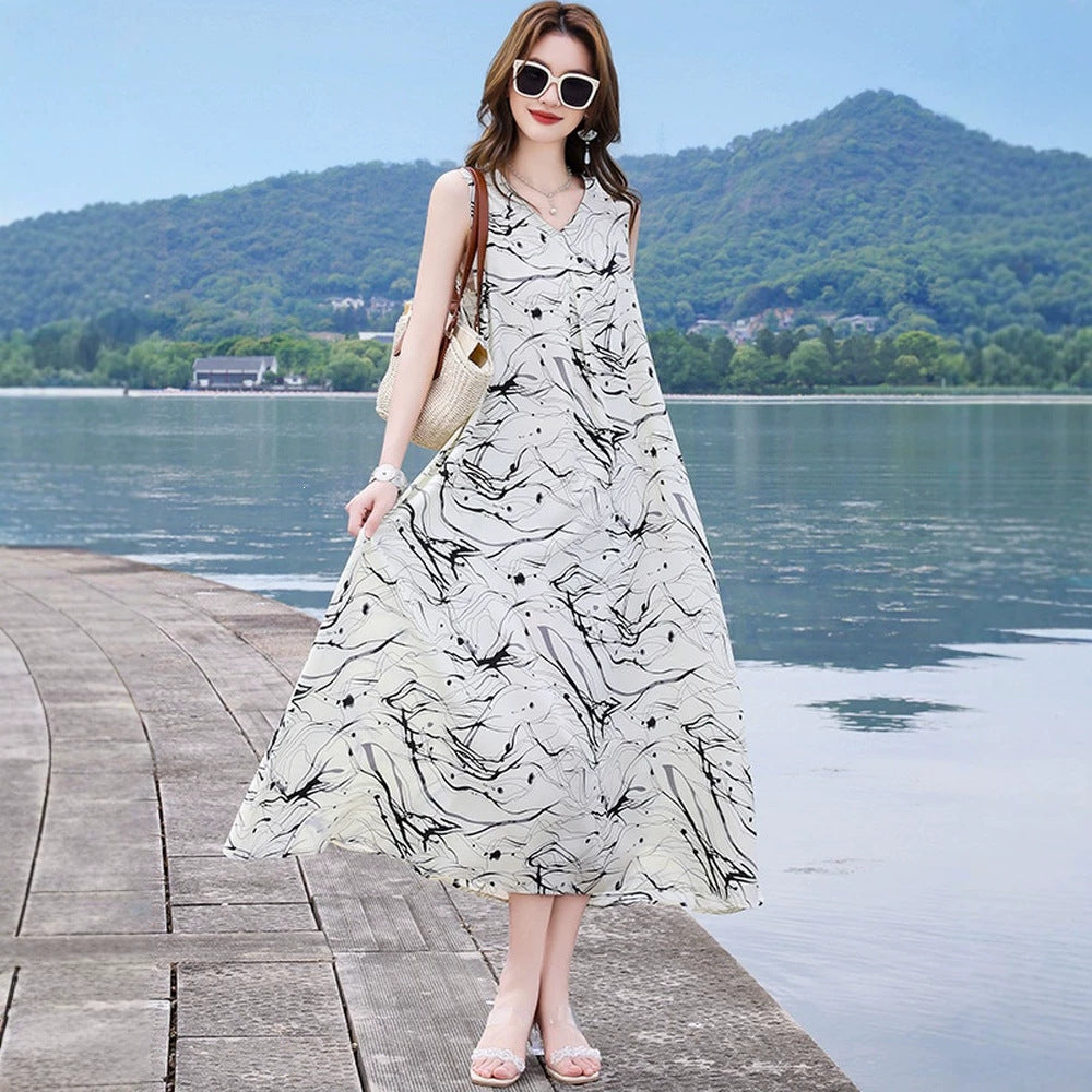 New Cotton-silk Dress for Women