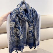 Add Color to Your Outfit with Paisley Print Scarf