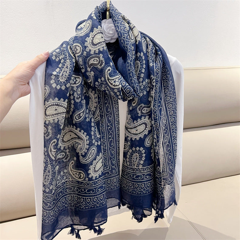 Add Color to Your Outfit with Paisley Print Scarf