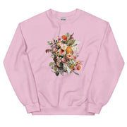 Chic Floral Print Long Sleeve Pullover Sweatshirt