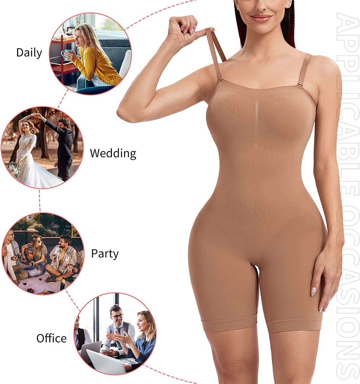 Women's Seamless Push-Up Shaping Corset & Girdle