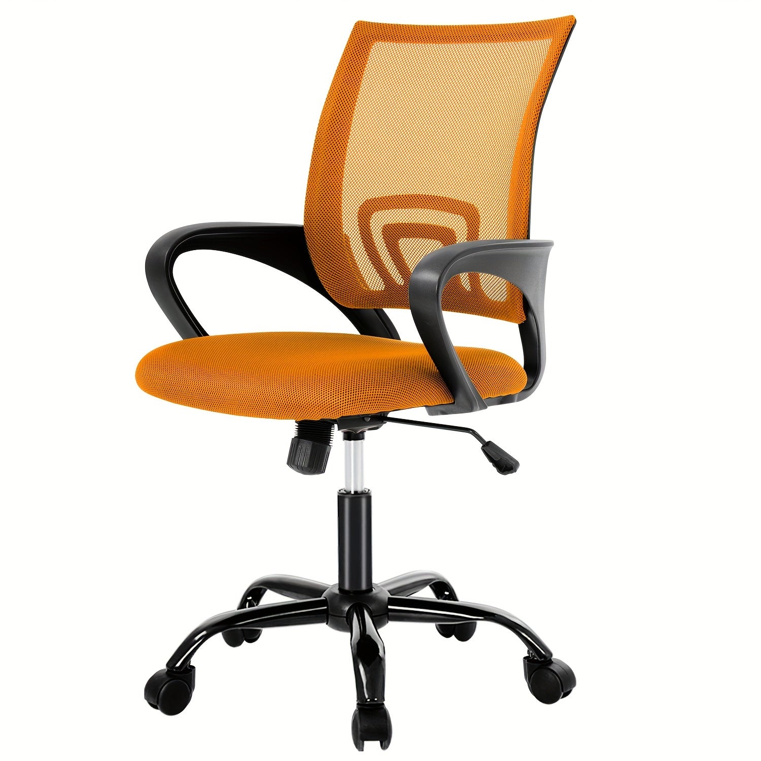 Ergonomic Mesh Office Chair with Lumbar Support, Padded Seat and 5‑Wheel Base