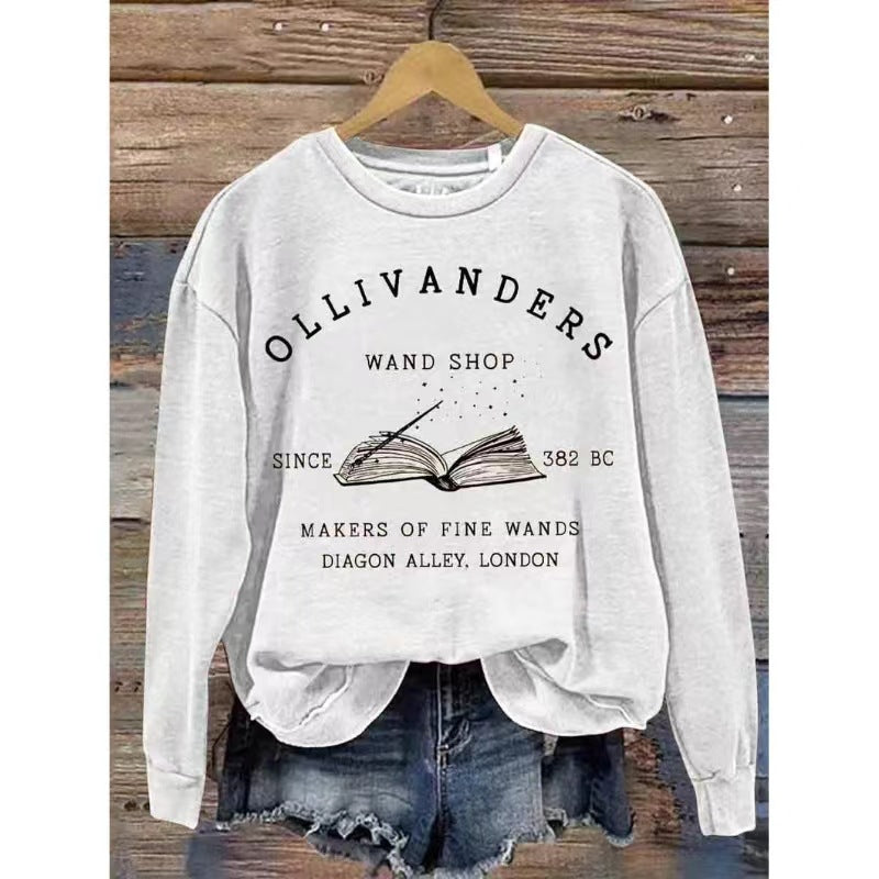 Women's 3D Cartoon Print Long Sleeve Raglan Sweater