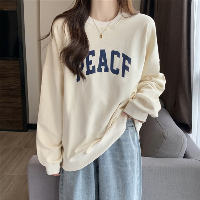 Loose Long-Sleeve Couple's Pullover Sweater
