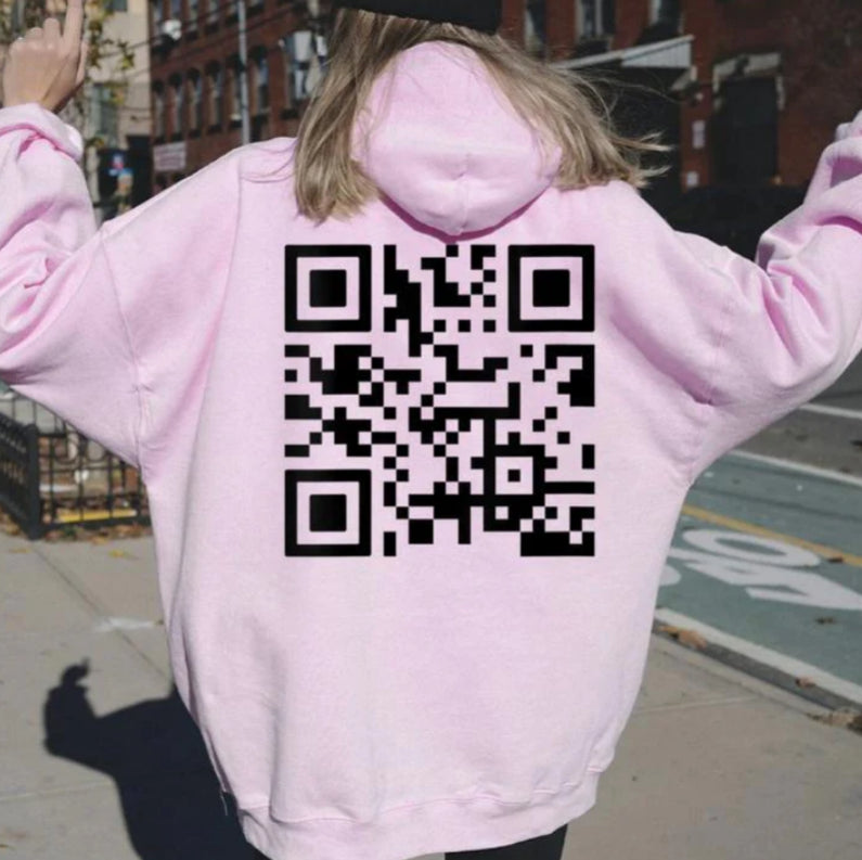 Cozy Brushed Letter Print Hoodie for Women