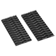 Reclosable Rubber Adhesive Fastener Shapes - Black, 100 Pack