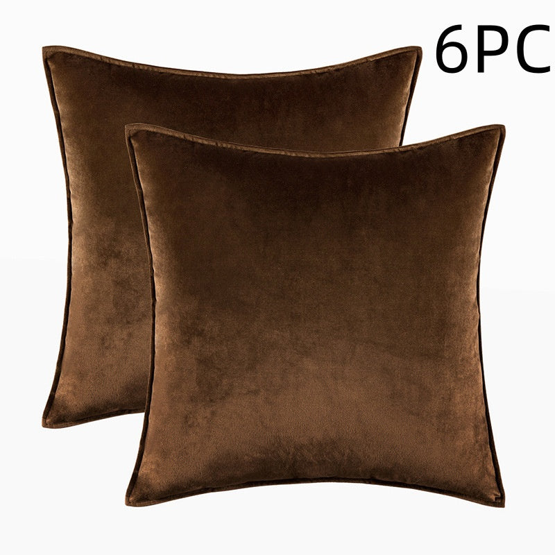 Velvet Cushion Cover - Modern Plush Pillow Protector