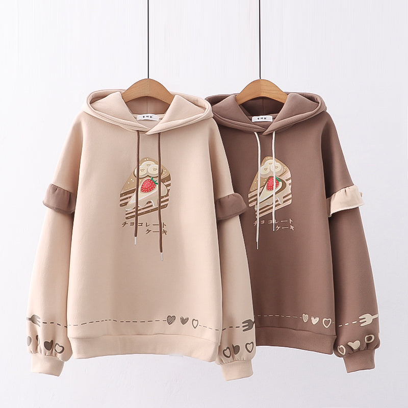 Women's Cozy Plush Hooded Casual Sweater