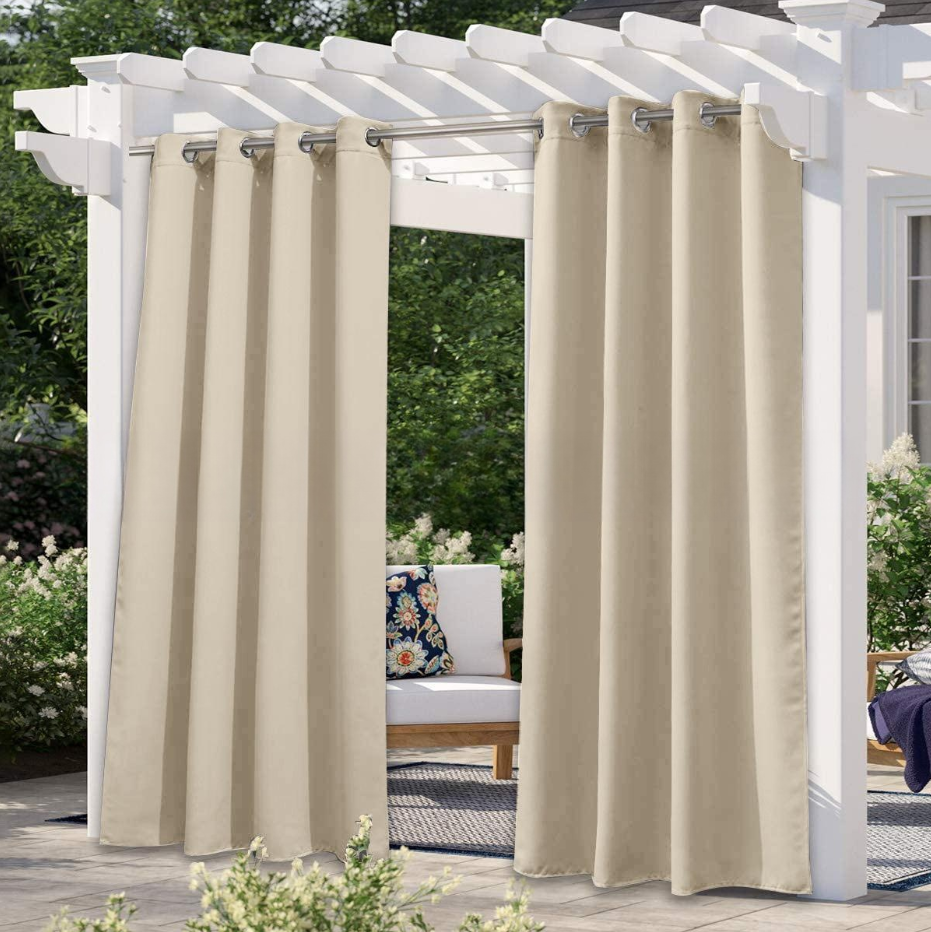 Solid Color Outdoor Waterproof and Sun Protection Uv Protection High Precision Black Silk Shading Curtain