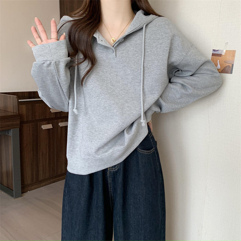Korean Style Loose Thin Women's Sweater for Spring & Autumn