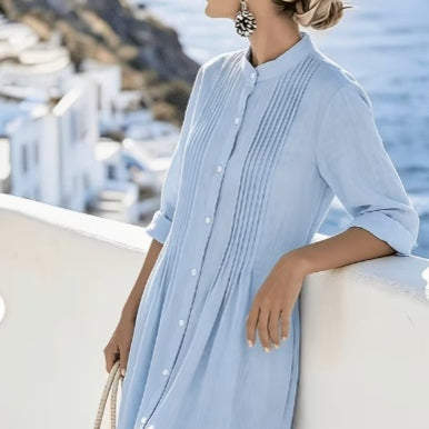 New Solid Color Loose and Slimming Dress