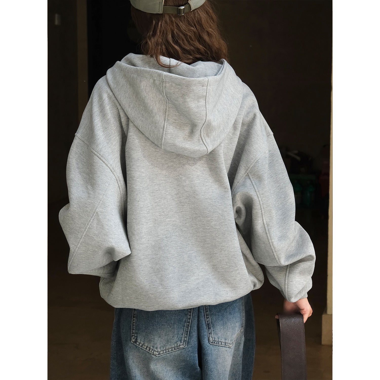 Korean Casual Air Layer Hooded Sweater