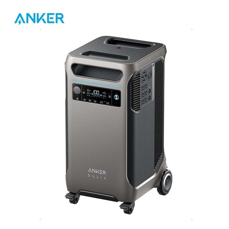 Portable Power Station 3840 Wh LiFePO4 Battery with 6000 W Dual‑Voltage AC Output