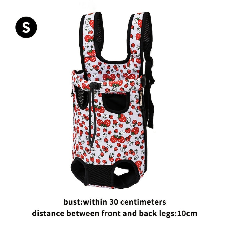Pet Travel Backpack with Front Harness, Adjustable Multi‑Gear, Ultra‑Breathable Mesh and Lightweight Durable Design