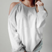 Gradient Long-Sleeve Casual Tee – Loose Fit, Vibrant Colors