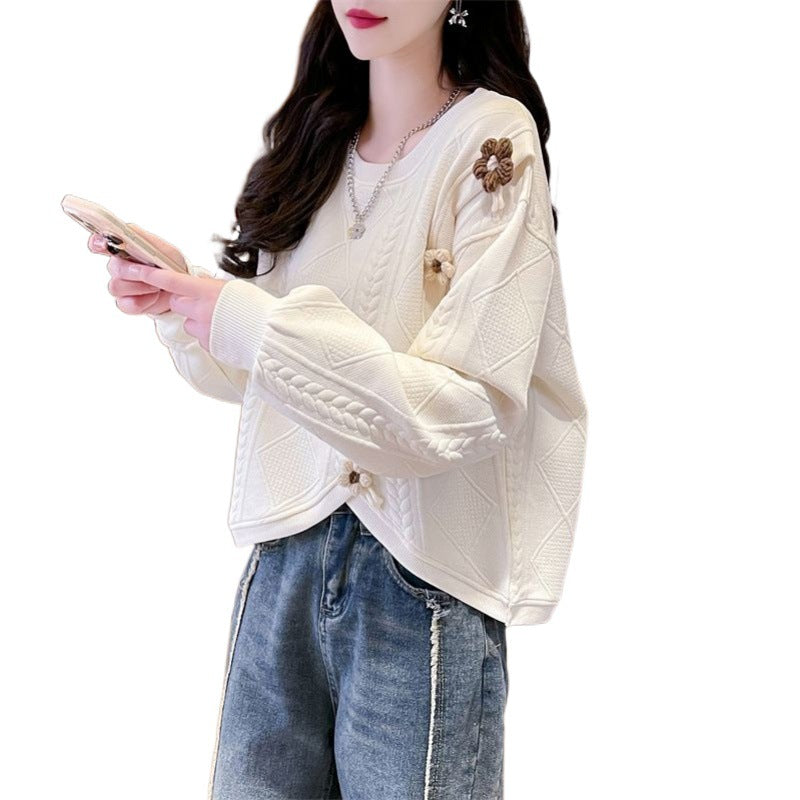 Korean Chic Irregular Loose Top for Effortless Style
