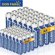 Donfang AAA+AA 48/24 Piece Combination Battery, 1.5V Carbon Battery, Suitable For Keyboards, Clocks, Remote Controls, With A 3-year Shelf Life, Halloween Decoration Batteries, Christmas Batteries.