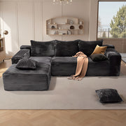 Modern Modular L-Shaped Sectional Sofa Set with Chaise Lounge