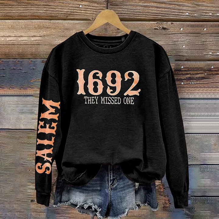 Personalized Women's Sweater Pumpkin Bow Printed Round Neck
