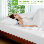 6pcs Bamboo Bed Sheet Set - 100% Viscose Derived From Bamboo - Ultra Soft & Luxuriously Cooling Bed Sheets - Deep Pocket Up to 16" - Hotel Silky Bedding Set - Perfect for Hot Sleepers, Bamboo Bed Shee