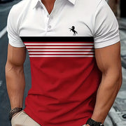 Men's Digital Print Polo Shirt