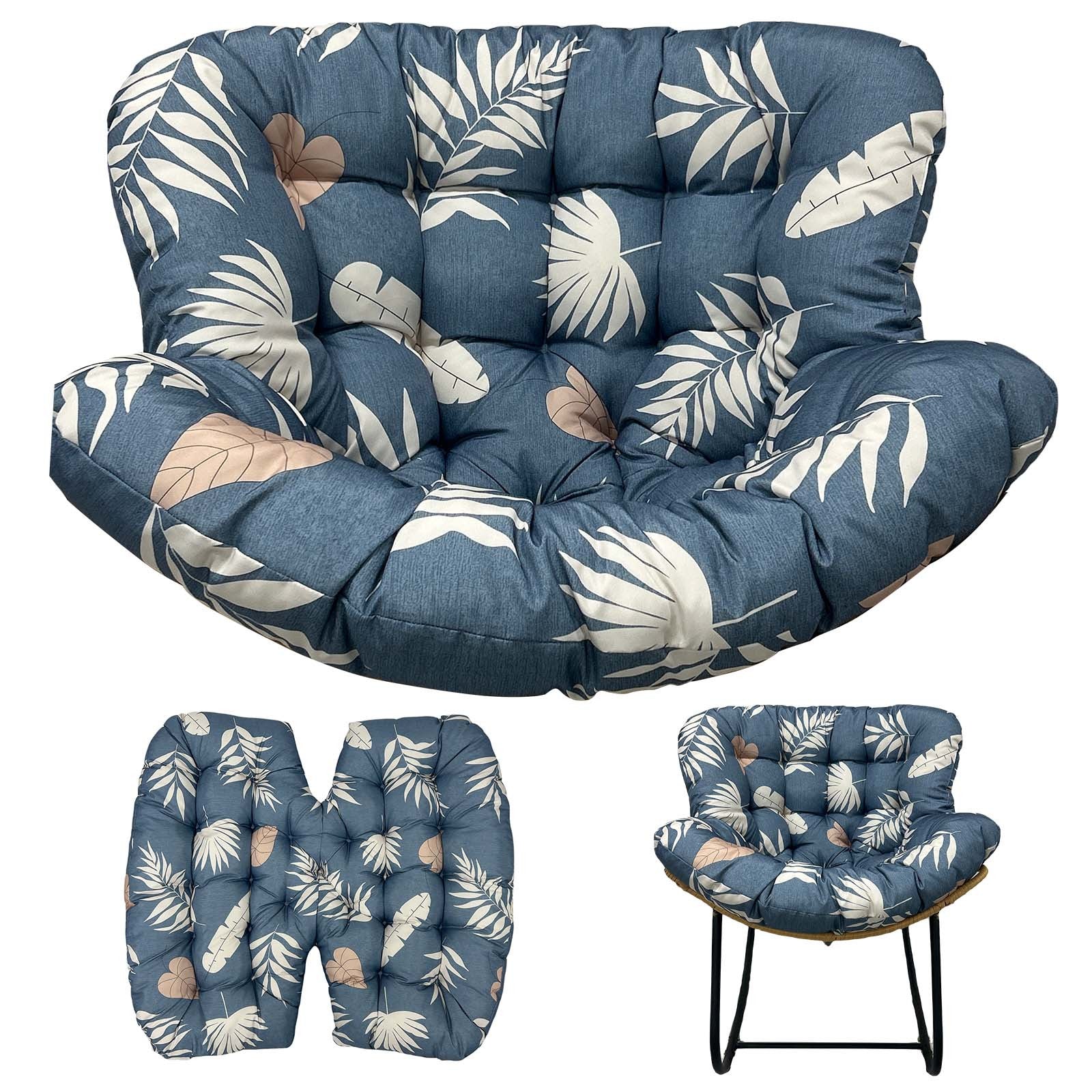 Extra Large 47.24x39.37x3.94inch Outdoor Chair Cushion(Outdoor Use Only), Sturdy Oxford Fabric Multi-Use Pad, Thick Comfort Seat Cushion for Lawn, Courtyard, Terrace, Outdoor Pavilion and Garden Leisure Chairs