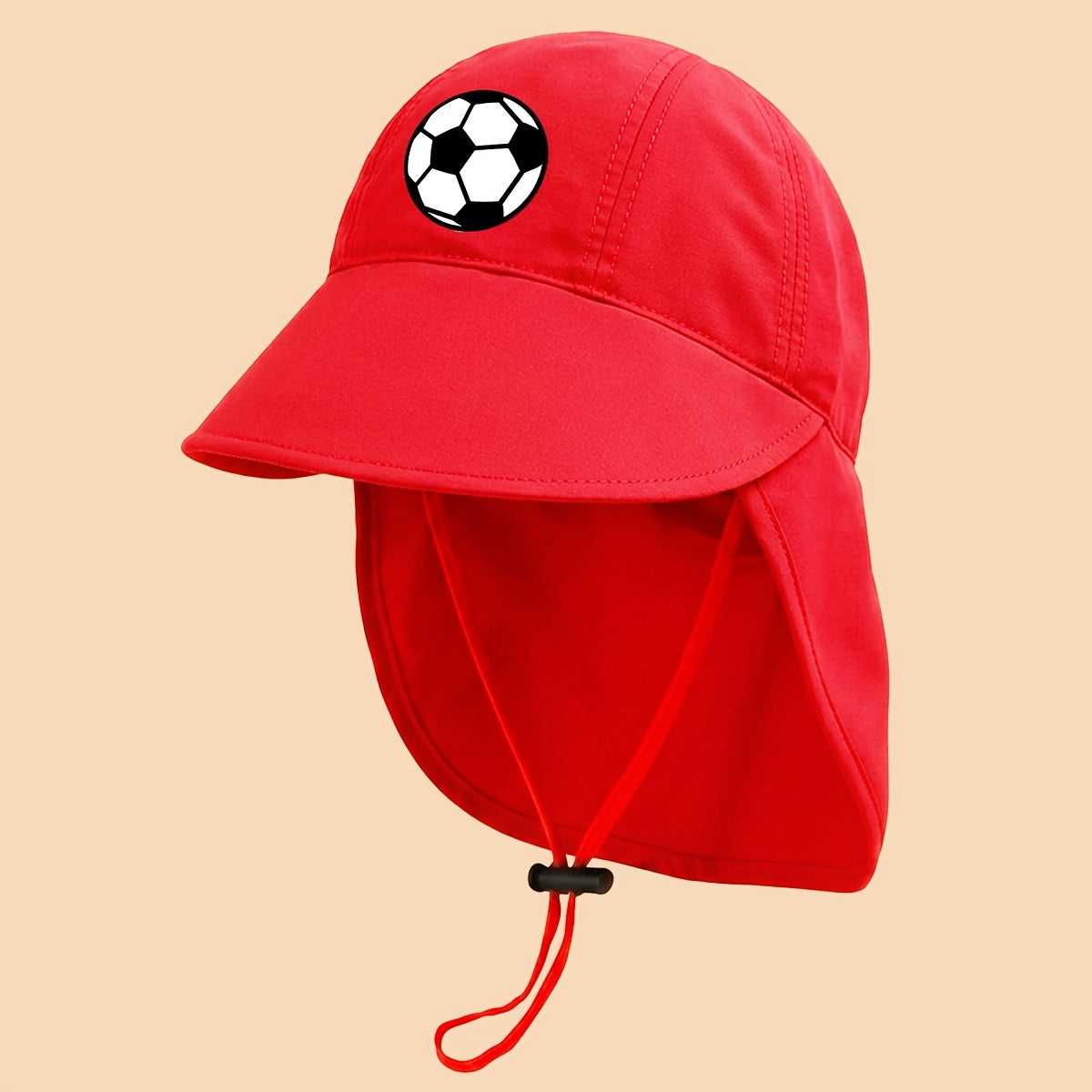 Children's Soccer Print Bucket Hat with Adjustable Strap