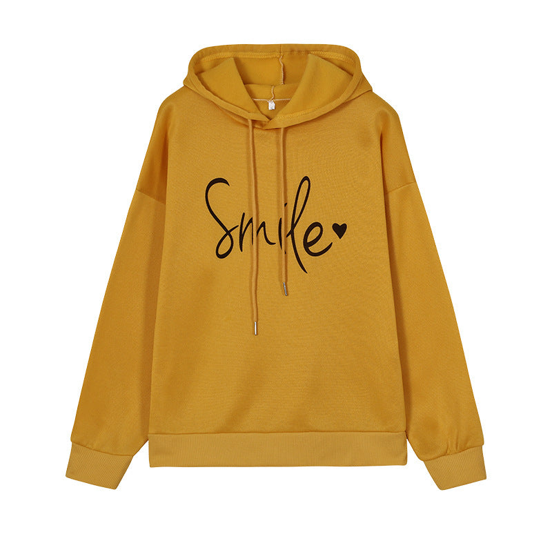 Women's Casual Round Neck Long Sleeve Printed Loose Sweatshirt