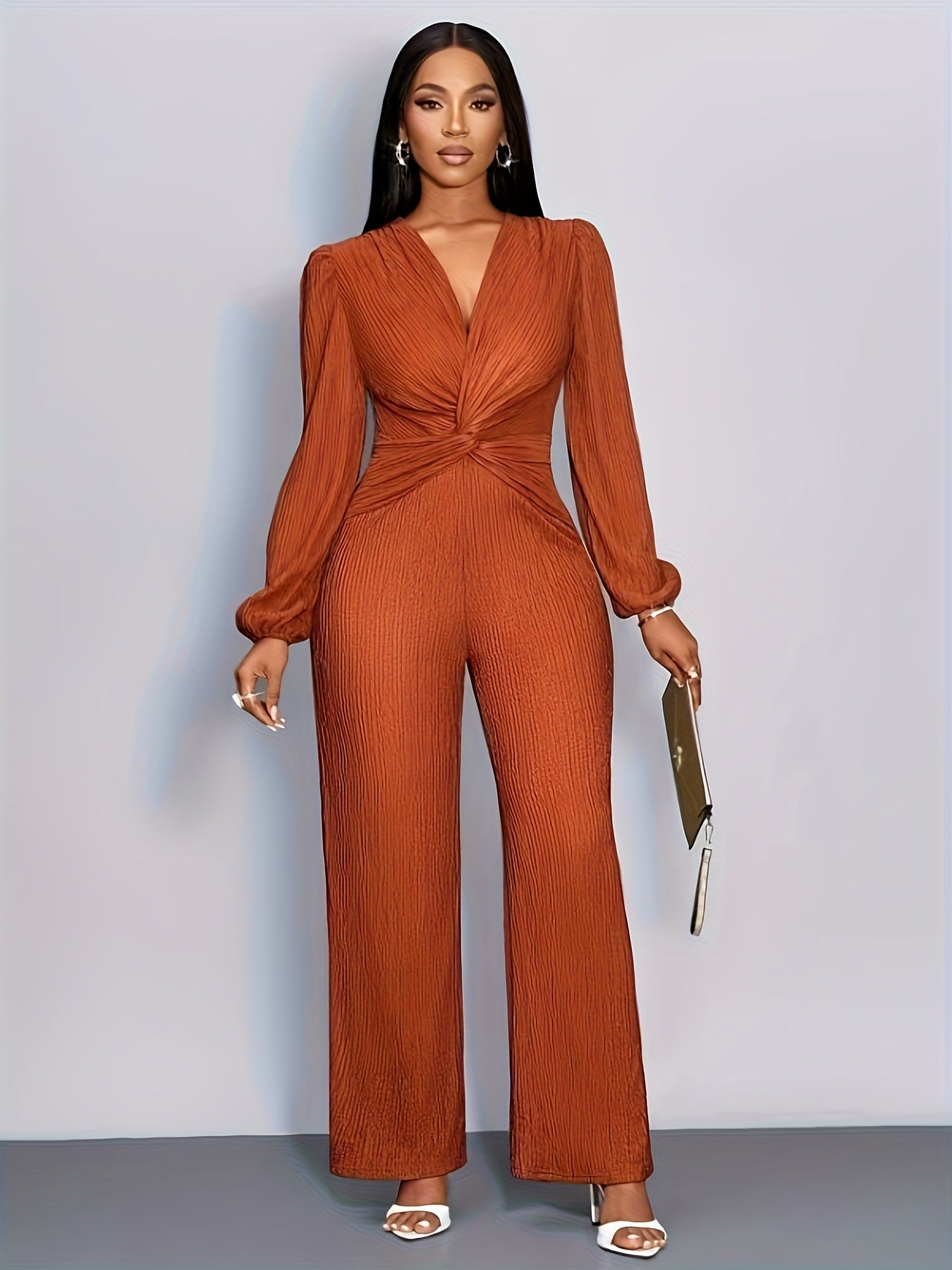 Women's Solid Color Slim-Fit Long Sleeve Bodysuit